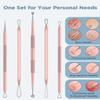 TAYTHI Blackhead Remover Tool, Pimple Popper Tool Kit, Blackhead Extractor Tool for Face, Extractor Tool for Comedone Zit Acne Whitehead Blemish, Stainless Steel Extraction Tools view 3