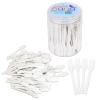 100pcs Pana Brand Cosmetic Make Up Disposable Plastic 2.5" Spatulas Skin Care Facial Cream Mask Spatula (100 Pieces in a Container) (WHITE) view 1