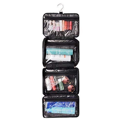 Shonpy All-Purpose Household Travel Organizer Accessory Toiletry Cosmetics Makeup Hanging Shaving kit Bag-Black