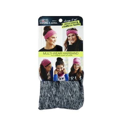 Scunci Multi-Wear Hairband, Pink