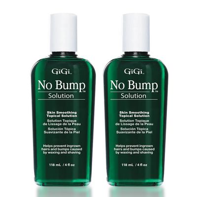 GiGi No Bump Skin Smoothing Topical Solution for Ingrown Hair, Bumps, and Razor Burns, 4 fl oz x 2 pack