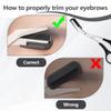 1PCS Black Professional Stainless Steel Eyebrow Grooming Shear Scissors with Plastic Comb(Detachable) Eyebrow Eyelash Hair Removal Shaper Shaping Tool Makeup Beauty Accessories for Men and Women view 4