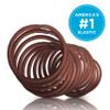 GOODY Ouchless Women's Hair Braided Elastics 4mm for Medium Hair, Brown, 32 Count (Pack of 1) view 3