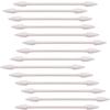 TecUnite 600 Pieces Cotton Swabs, Double Precision Cotton Tips with Paper Stick view 1