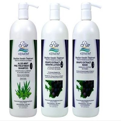 Brazilian Keratin Treatment By Rio Keratin 8 Oz Grape Do-it Yourself Kit