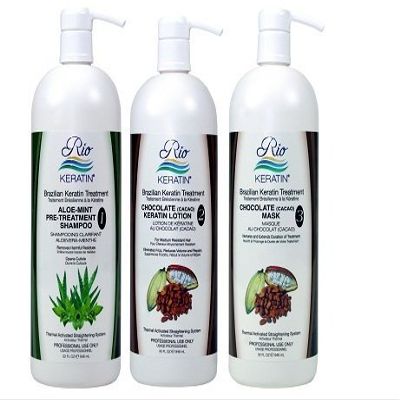 Brazilian Keratin Treatment By Rio Keratin 4 Oz Chocolate Do-it Yourself Kit