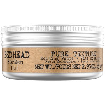 TIGI Bed Head Hair Paste for Men, Pure Texture Mens Molding Paste, Anti-Humidity, Frizz Control Hair Care Products for Men, Travel-Friendly, 2.93 Oz
