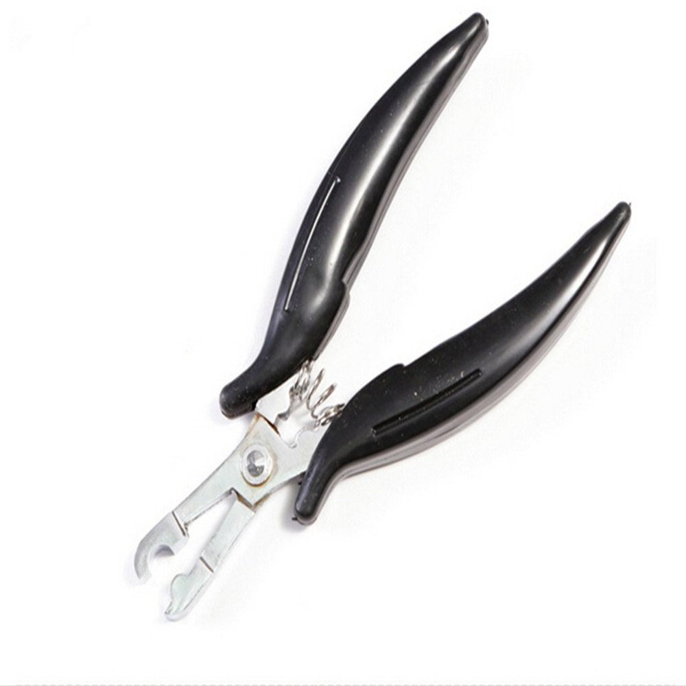 Remeehi C-shape Fusion Bond Crusher Tool for Fusion Nail Tip Hair Extensions