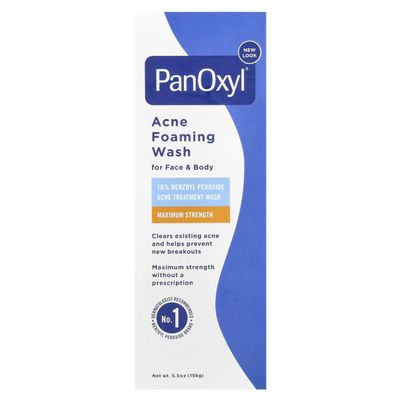 PanOxyl 10% Acne Foaming Wash 5.5 Ounce (Value Pack of 2)