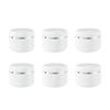 100ml 3.34oz White Silver Edge Empty Refillable Cosmetic Plastic Jars with Dome Lid Make Up Face Cream Lip Balm Lotion Storage Container Travel Case Bottle Pot Pack of 6 view 1