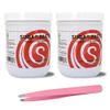 Sugaring Paste Hard - Two Jars Package with Sugaring Hair Tweezer - For Bikini Brazilian Underarms Sugaring view 1