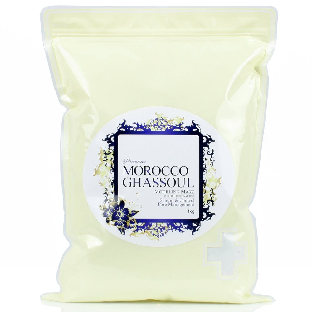 2500ml Premium Morocco Ghassoul Modeling Mask Powder Pack for Sebum Control, Pore Control