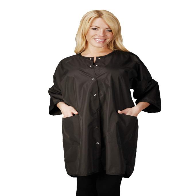 Ladybird Line 428 Unisex Groomer Snap Button Big Shirt. Hair, Water and Bleach Resistant. Barber Apron & Hair Stylist Apron One Size