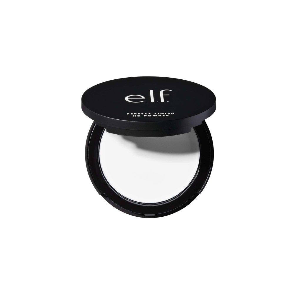 e.l.f. Perfect Finish HD Powder, Blurs Fine Lines & Imperfections, All Day Wear, Perfect for On The Go, 0.28 Oz