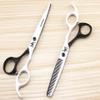 FOMALHAUT Professional Hairdressing Scissors Black White Hair Scissors Set 6 Inch view 1