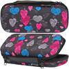 20 Bottle Essential Oil Carrying Case Premium Hard Shell Protection for up to 20 Bottles  Perfect for Roller and Standard Bottles 5ml to 10ml  Great for Travel (Black Hearts) view 2