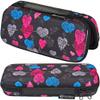 20 Bottle Essential Oil Carrying Case Premium Hard Shell Protection for up to 20 Bottles  Perfect for Roller and Standard Bottles 5ml to 10ml  Great for Travel (Black Hearts) view 4