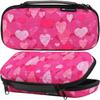 20 Bottle Essential Oil Carrying Case Premium Hard Shell Protection for up to 20 Bottles  Perfect for Roller and Standard Bottles 5ml to 10ml  Great for Travel (Pink Hearts) view 2