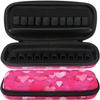 20 Bottle Essential Oil Carrying Case Premium Hard Shell Protection for up to 20 Bottles  Perfect for Roller and Standard Bottles 5ml to 10ml  Great for Travel (Pink Hearts) view 3