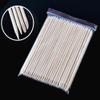 AKOAK 100 Pcs/Pack 5.78" Orange Wood Sticks,Double Sided NNail Art Cuticle Sticks for Pusher Remover Manicure Pedicure view 1