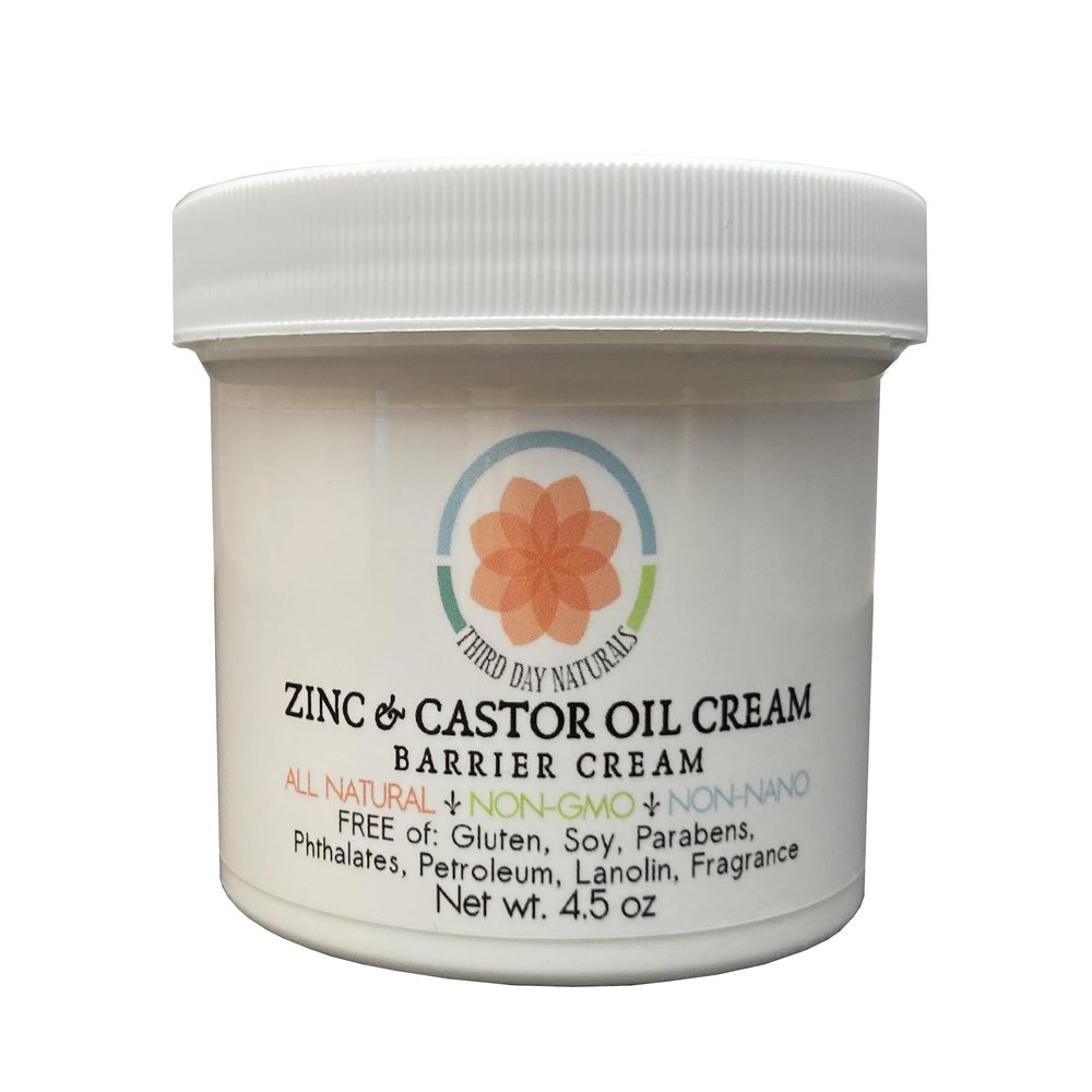 TD Naturals Zinc and Castor Oil Cream Non-Nano and Non-Gmo Barrier Cream 4.5 oz