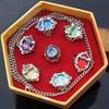 Anime Katekyo Reborn Seven Gem Rings Set Cosplay Accessories view 1