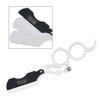 Barber Salon Straight Cut Throat Wet Shaving Razor 5 Colours - Double Ring (WHITE/BLACK) view 1