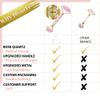 Rose Quartz Face Roller and Gua Sha Set - Face Roller Skin Care - Jade Roller and Gua Sha and Jade Roller for Face Rollers for Women Gifts - Rose Quartz Roller for Face Massage Roller DiviniTi view 3