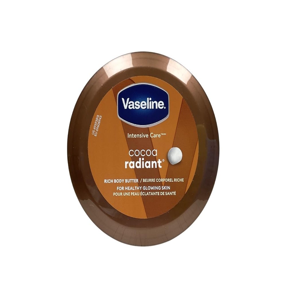 Vaseline Intensive Care Cocoa Radiant Smoothing Body Butter with Pure Cocoa Butter NET WT. 8 OZ/227g