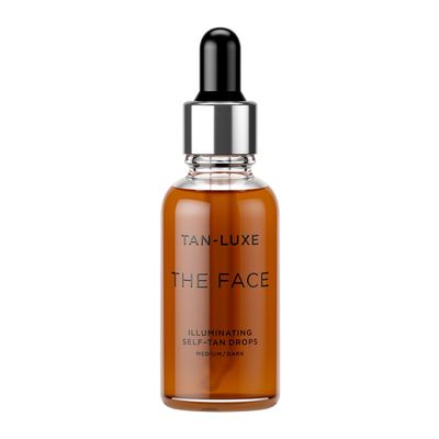 Tan-Luxe The Face, Illuminating Self Tan Drops, Custom Face Tanner for a Natural Looking Glow, Skincare Benefits, Mix with Moisturizer or Serum, Cruelty-Free, 1.01 fl. oz