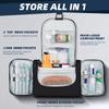 Buruis Large Toiletry Bag for Women and Men, Hanging Travel Bag for Makeup, Cosmetics, Shaving, Toiletries, Water-Resistant Dopp Kit for Gym, Camping, or Daily Use, Black view 2
