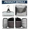 Buruis Large Toiletry Bag for Women and Men, Hanging Travel Bag for Makeup, Cosmetics, Shaving, Toiletries, Water-Resistant Dopp Kit for Gym, Camping, or Daily Use, Black view 3