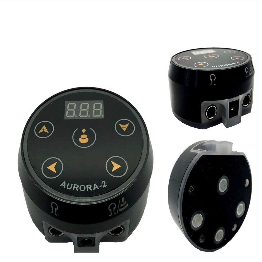 DGT New 2 Gen. Aurora II Dual Machines Tattoo Power Supply (Black)