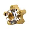 Studex Cubic Zirconia CZ Regular 4mm Gold Plated Claw Setting Ear Piercing Stud Earrings view 1