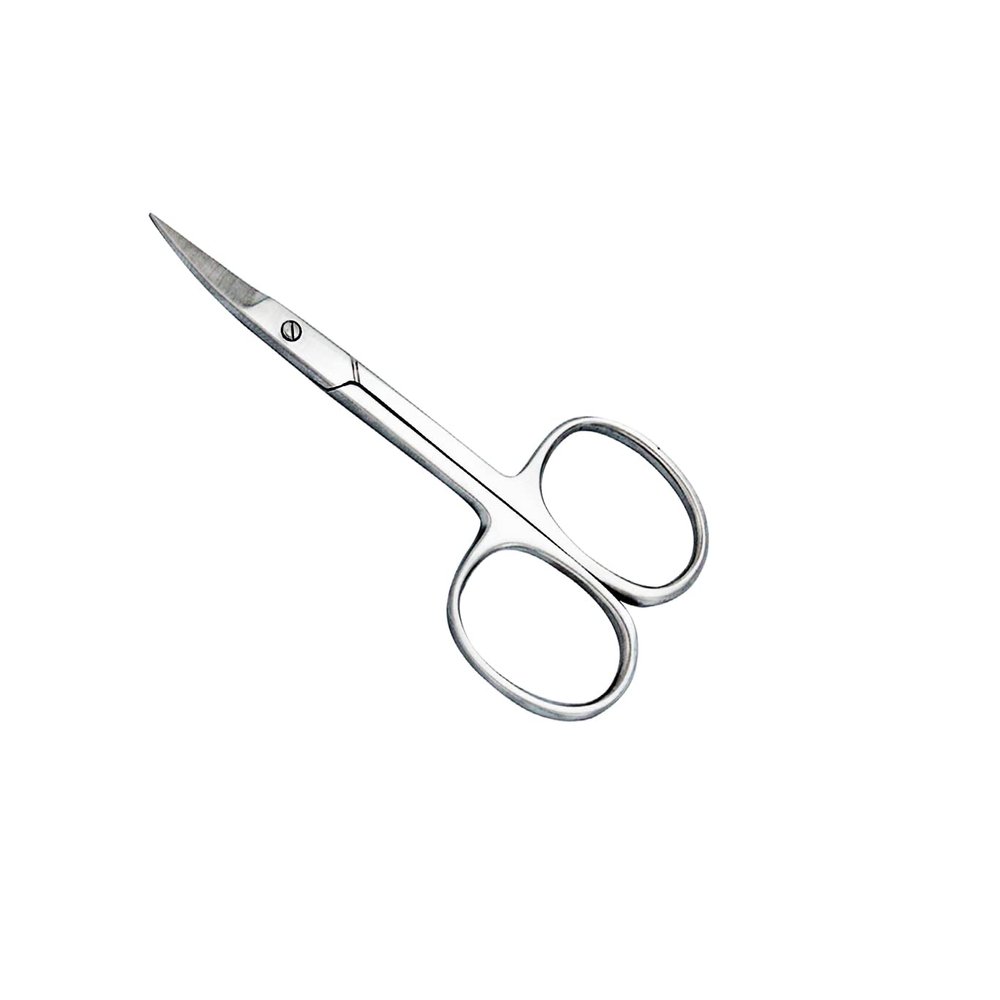 3 PCS PROFESSIONAL 3.5" CUTICLE, MANICURE, PEDICURE, SCISSORS CURVED BLADE