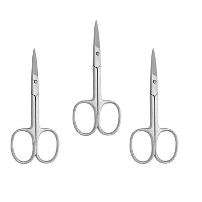 3 PCS PROFESSIONAL 3.5" CUTICLE, MANICURE, PEDICURE, SCISSORS STRAIGHT
