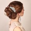 Ammei Headpiece Silver Wedding Hair Comb With Pearls and Crystals Wedding Hair Accessories Bridal Headpiece Or For Parties view 2