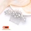 Ammei Headpiece Silver Wedding Hair Comb With Pearls and Crystals Wedding Hair Accessories Bridal Headpiece Or For Parties view 4