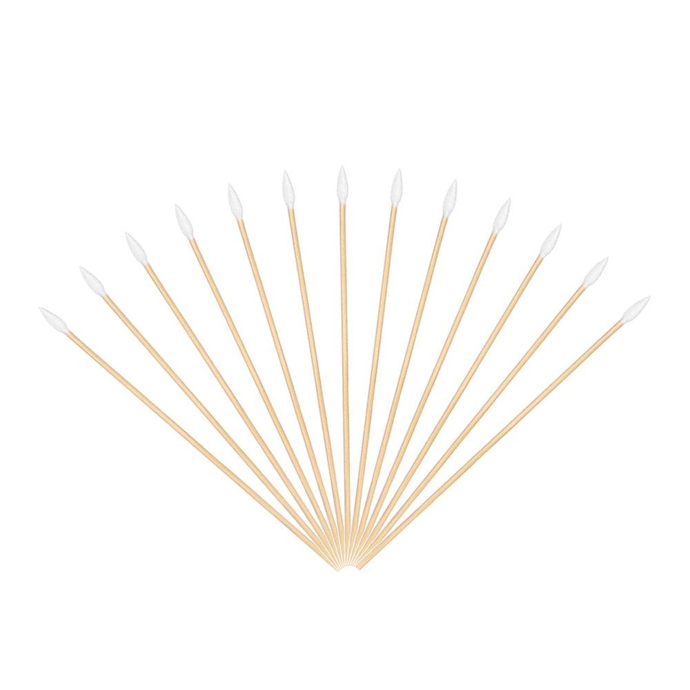 500pcs 6 Inch Long Precision Tips Cotton Swabs with Wooden Stick, Pointed Cotton Buds,Cotton Tipped Applicators for Cleaning Gun,Electronics,Hard-to-Reach Areas and Makeup