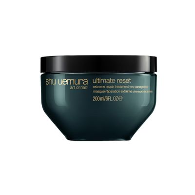 shu uemura art of hair ultimate reset extreme repair mask - formulated with japanese rice extract to reduce split ends and breakage, deeply conditions and nourishes very damaged hair, 6 fl oz