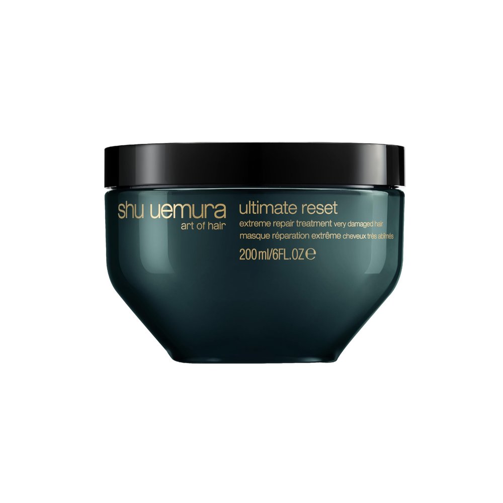 shu uemura art of hair ultimate reset extreme repair mask - formulated with japanese rice extract to reduce split ends and breakage, deeply conditions and nourishes very damaged hair, 6 fl oz