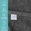 Arkwright Bleach Proof Salon Towels - Pack of 12 - Highly Absorbent, 100% Cotton, Quick Dry Spa Face Towel for Hair Stylist, Barber, Pedicure, and Esthetician, 16 x 27 in, Charcoal view 2