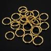 100 Pieces Hair Rings for Braids and Dreadlocks, Gold Braid Hair Loop Clip and Hoops, Hip-Hop DIY Headband Accessories (Gold) view 1