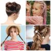 100 Pieces Hair Rings for Braids and Dreadlocks, Gold Braid Hair Loop Clip and Hoops, Hip-Hop DIY Headband Accessories (Gold) view 4