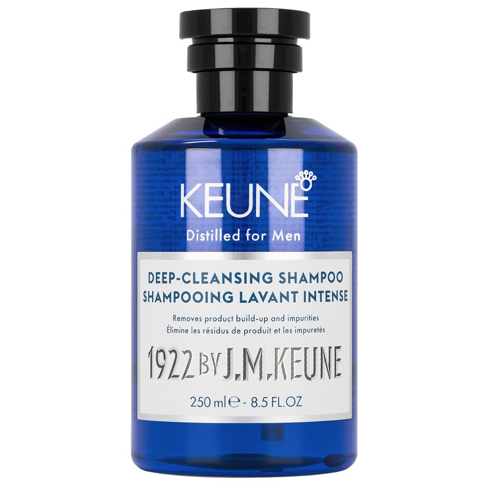 1922 by J.M. Keune Deep Cleansing Shampoo, Clarifying & Strengthening Cleanser for Men, 8.5 Fl Oz