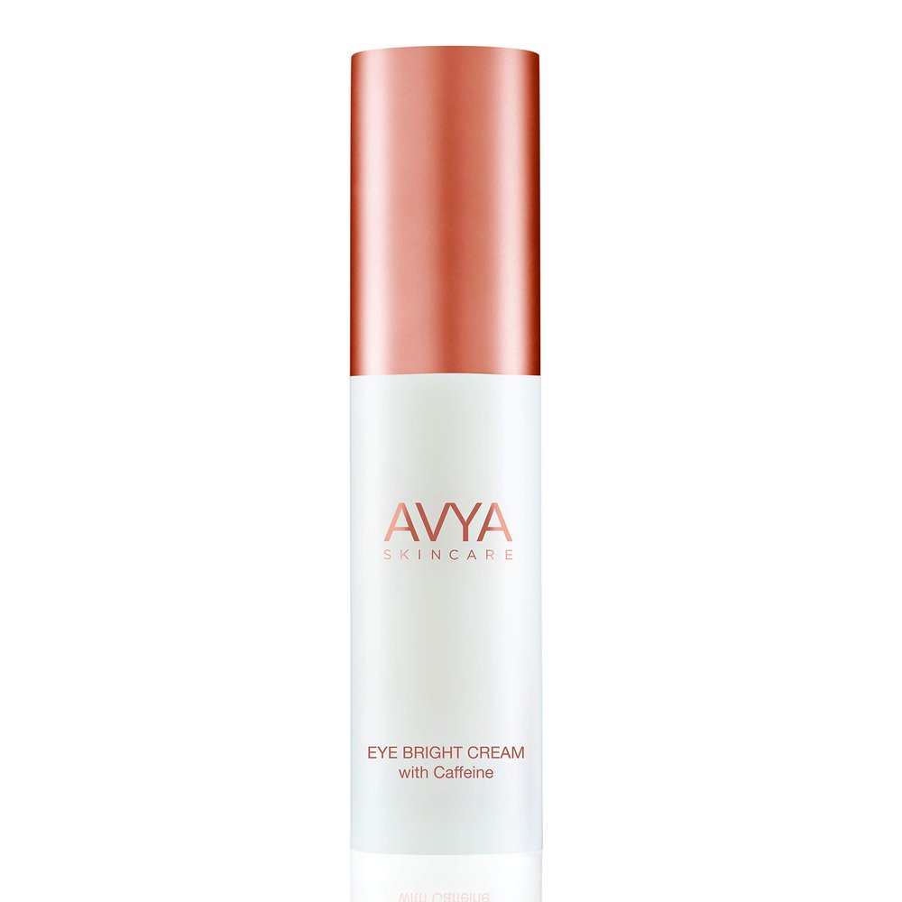 AVYA Eye Bright Cream (0.5oz/15ml) - Advanced Ayurvedic Skincare/Caffeine Reduces Dark Circles and Puffiness/Tightens and Reduces Fine Lines Around Eyes