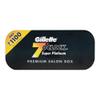 100 7 O'clock Super Platinum Double Edge Safety Razor Blades (20x5) - AKA 7'Oclock Black - Premium Blades on Display Card view 1