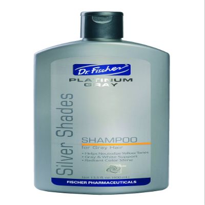 Dr. Fischer Gray Hair Shampoo. Volumizing and Clarifying for Silver Hair, Blonde Hair, Thinning, Colored & Brassy Yellow Tones.