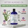 cocojojo Pure Bitter Almond Oil 8 oz Unrefined Cold Pressed Extra Virgin All Natural Perfect for Hair Face Skin Nails view 2