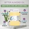 cocojojo Pure Bitter Almond Oil - Unrefined, Cold Pressed, Extra Virgin, All Natural - Perfect for Hair, Face, Skin, Nails (1 Gallon) view 2